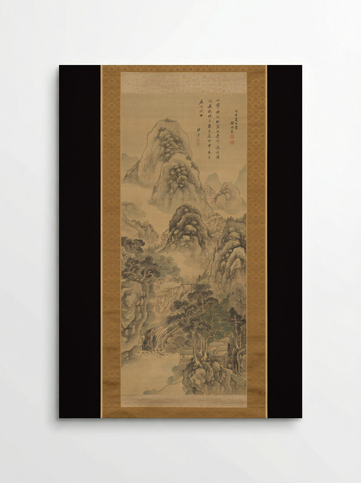 Mountain Retreat in Mist - Aoki Shukuya - Poster