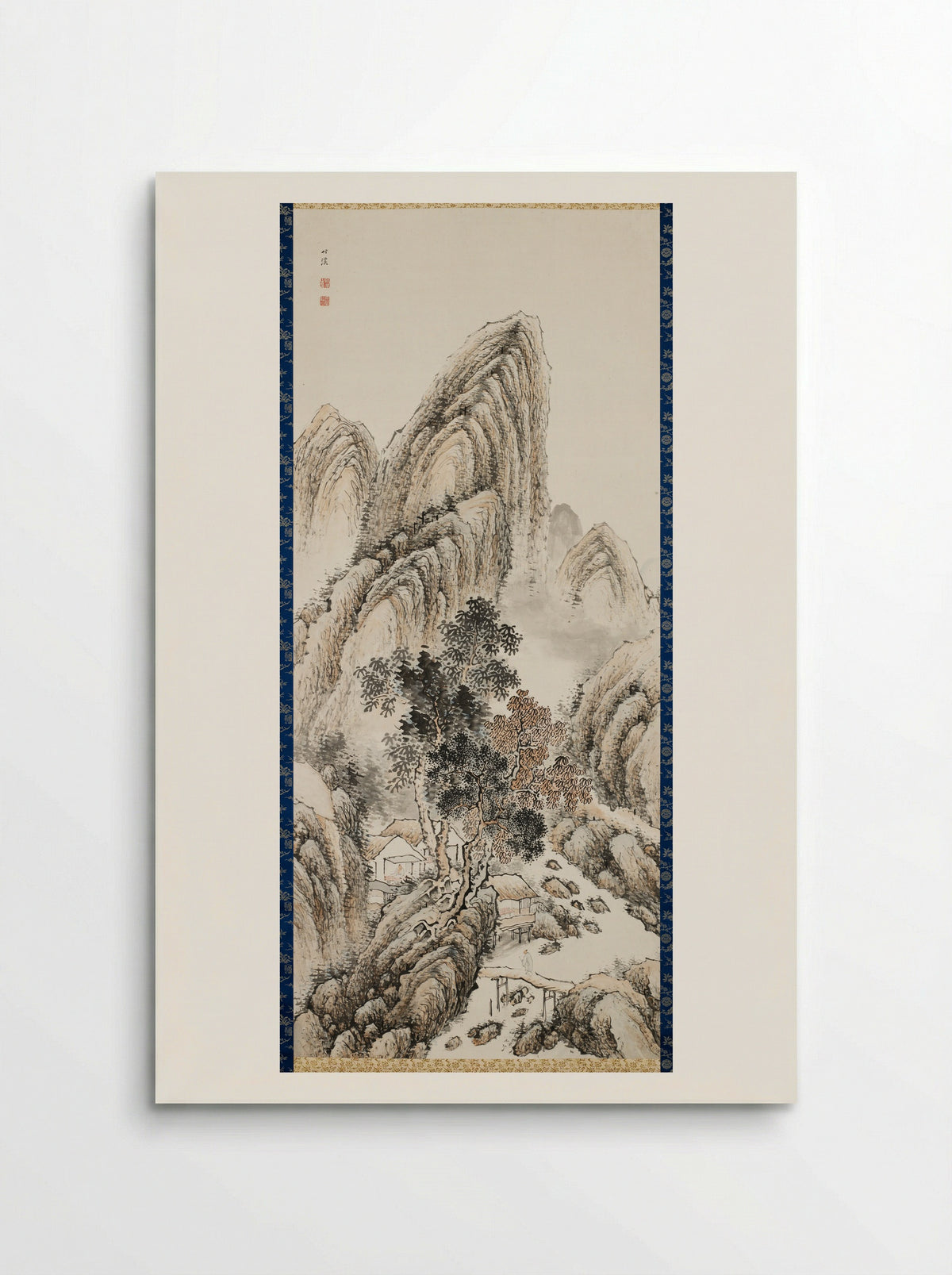 Mountain Retreat in Mist - Nakabayashi Chikkei - Poster