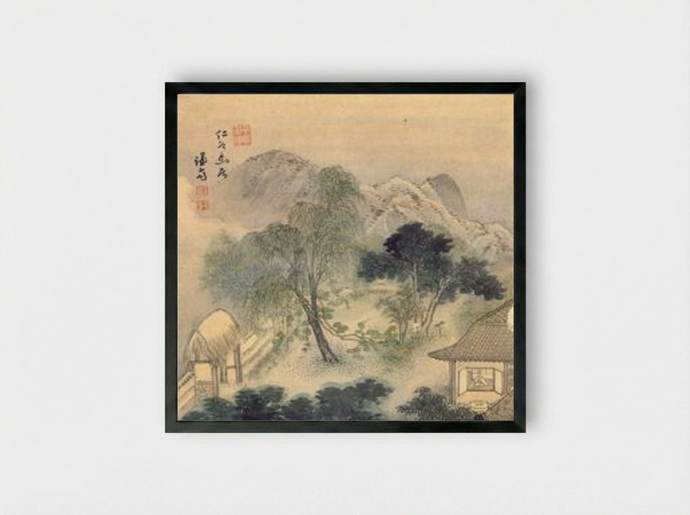 Mountain Retreat - Owon - Framed Print Black