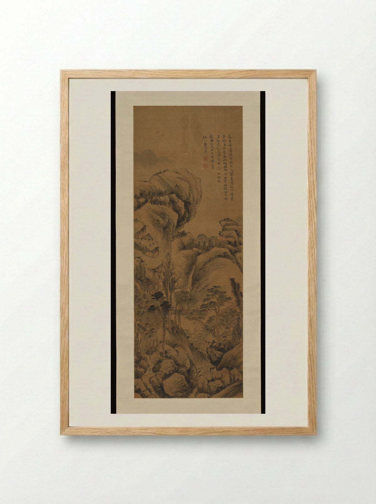 Mountain Retreat - Xie Lansheng - Framed Print Wood