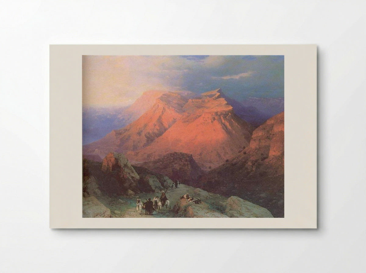Mountain Village Gunib in Daghestan View from the East - Ivan Aivazovsky - Poster
