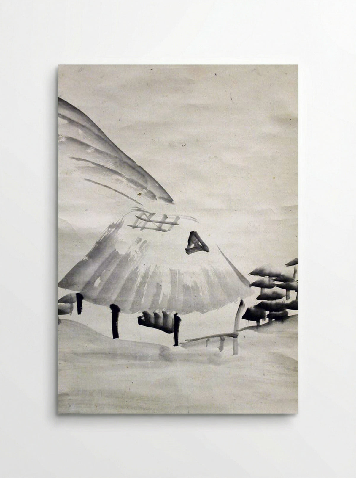 Mountain Village in Autumn - Ōtagaki Rengetsu - Poster