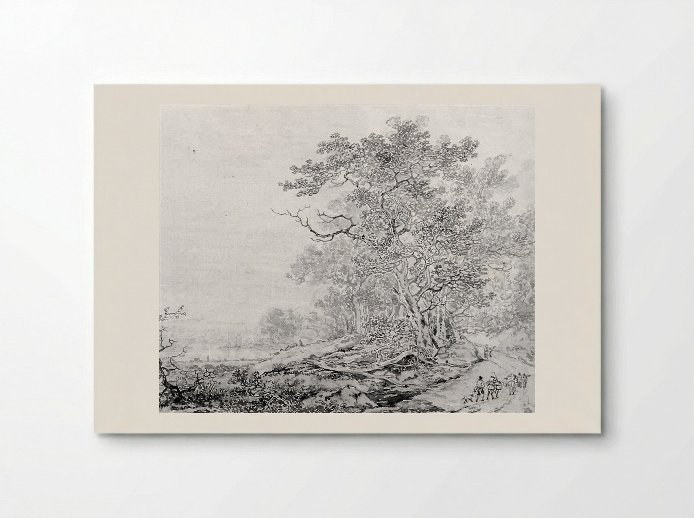 Mountainous Landscape with Travellers - Jacob van Strij - Poster