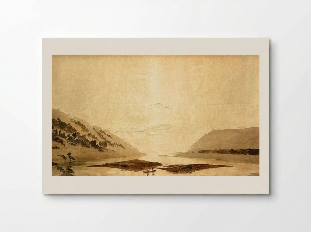 Mountainous River Landscape - Caspar David Friedrich - Poster