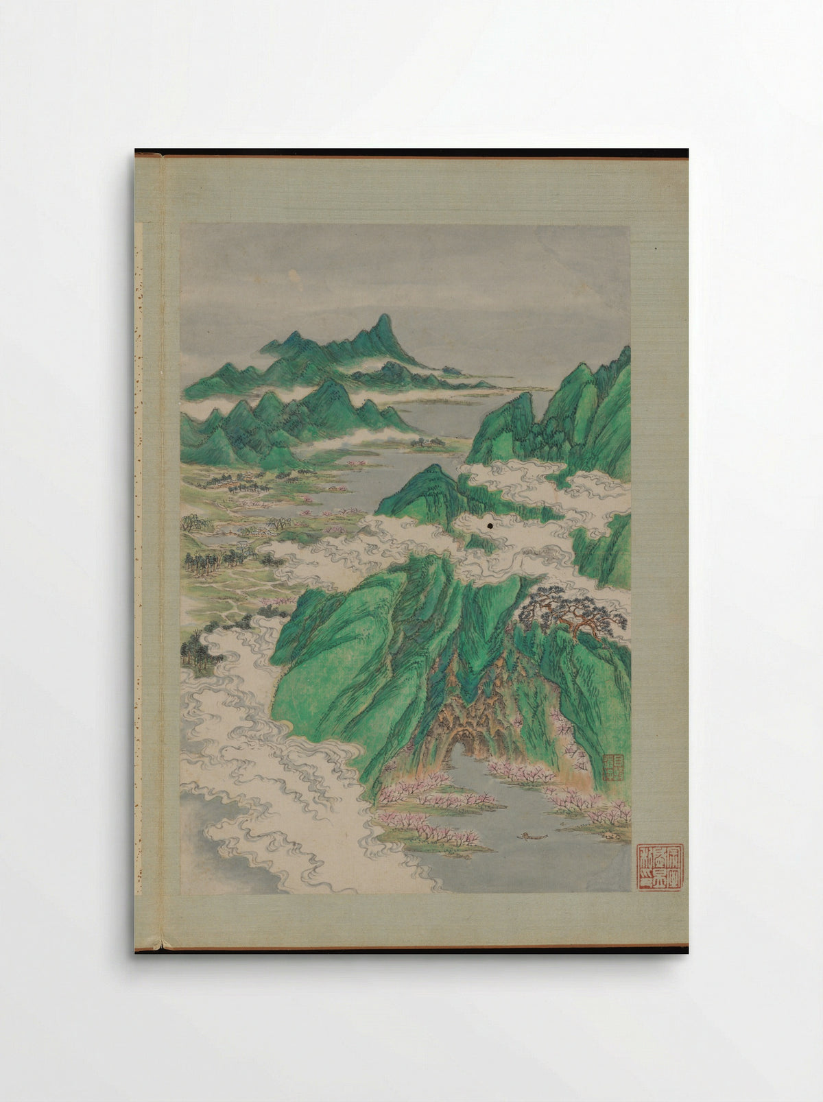 Mountainous River Scene - Shangrui - Poster