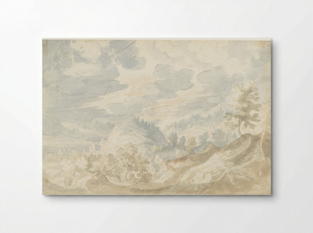 Mountainous View with a Valley - Frederik van Valckenborch - Poster