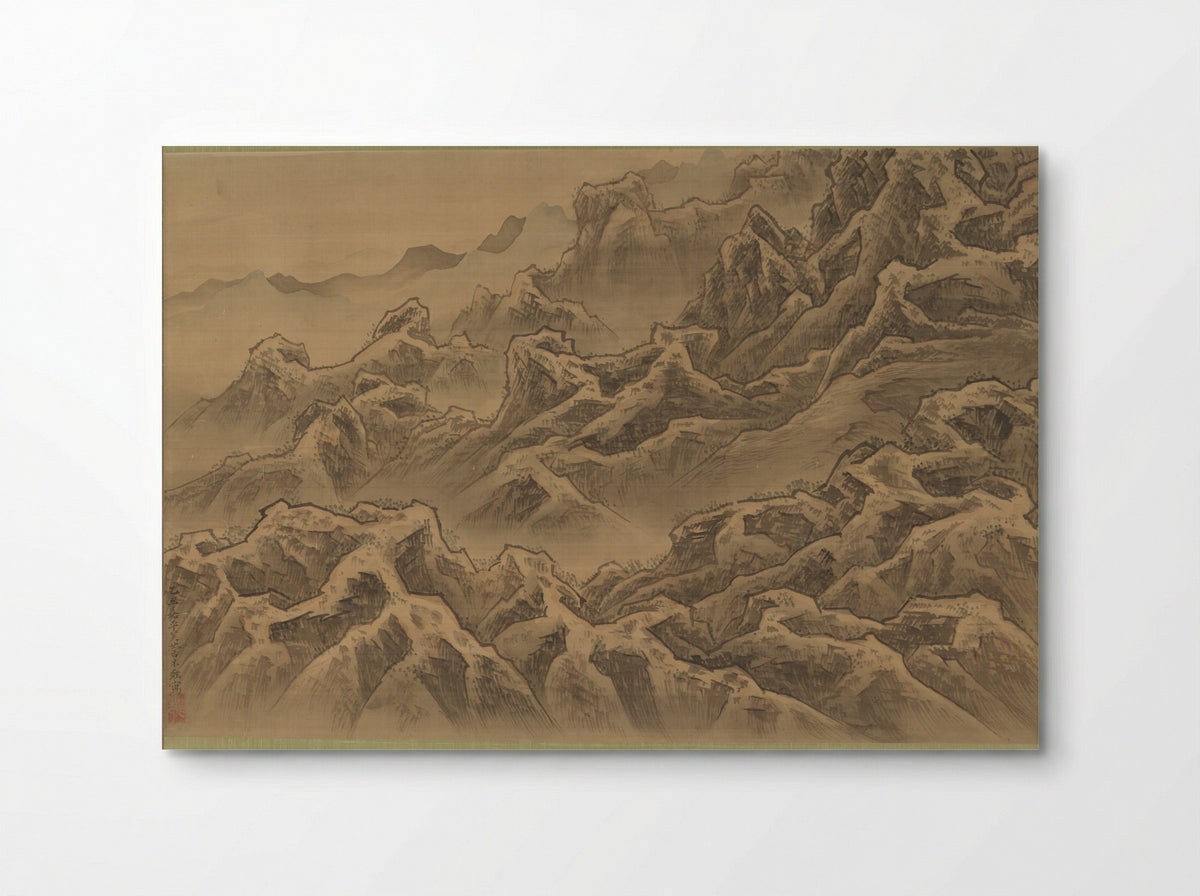 Mountains and Ravine - Suzuki Fuyō - Poster