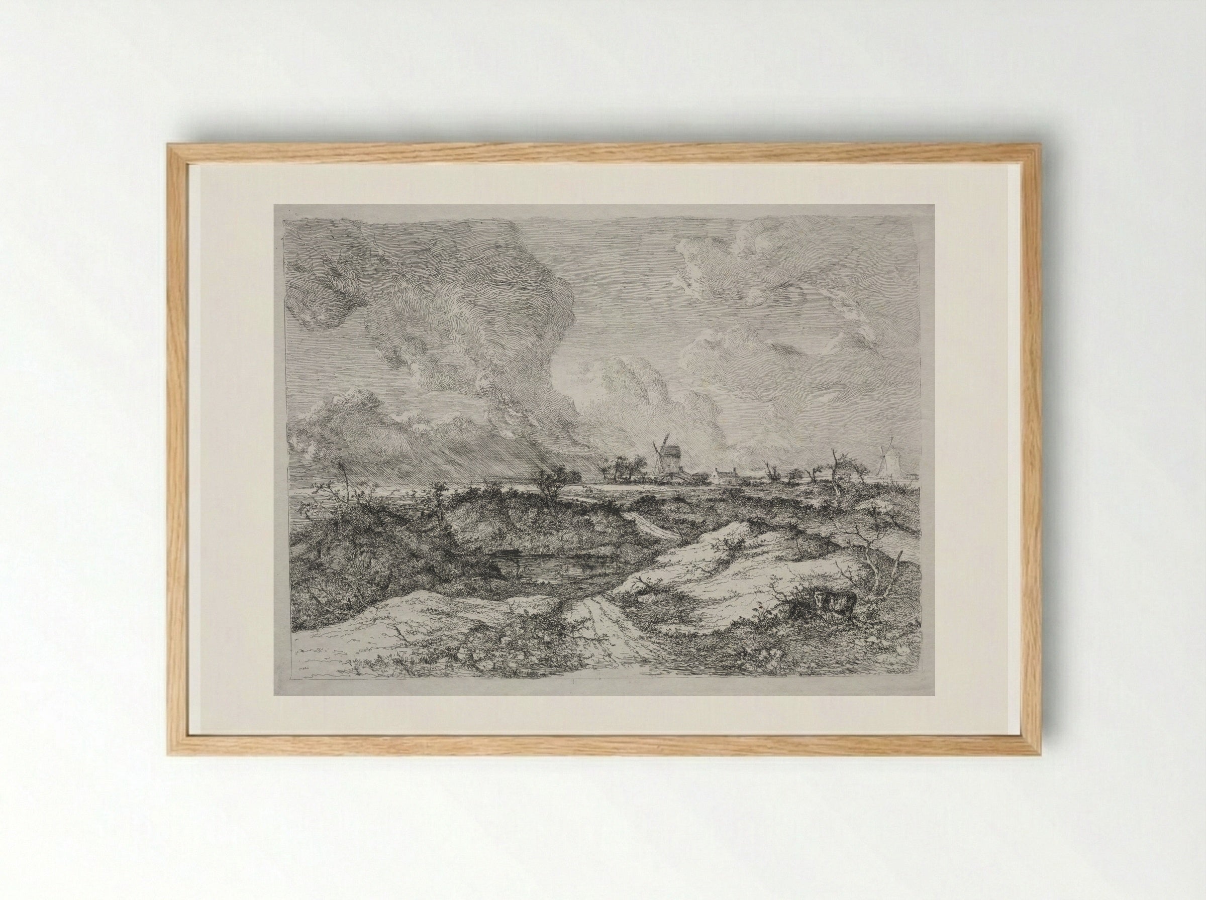 Mousehold Heath, Norwich - John Crome - Framed Print Wood
