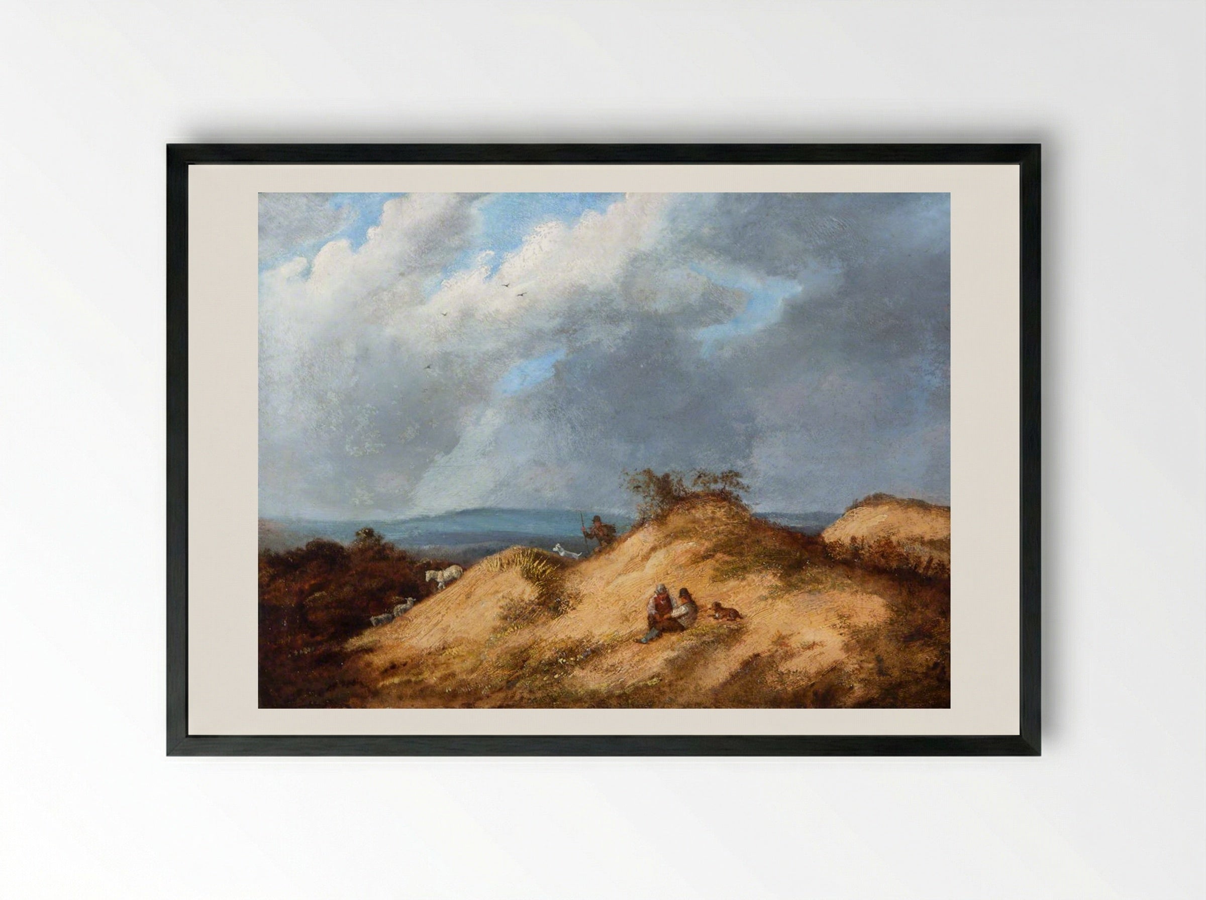 Mousehold Heath - John Crome - Framed Print Black