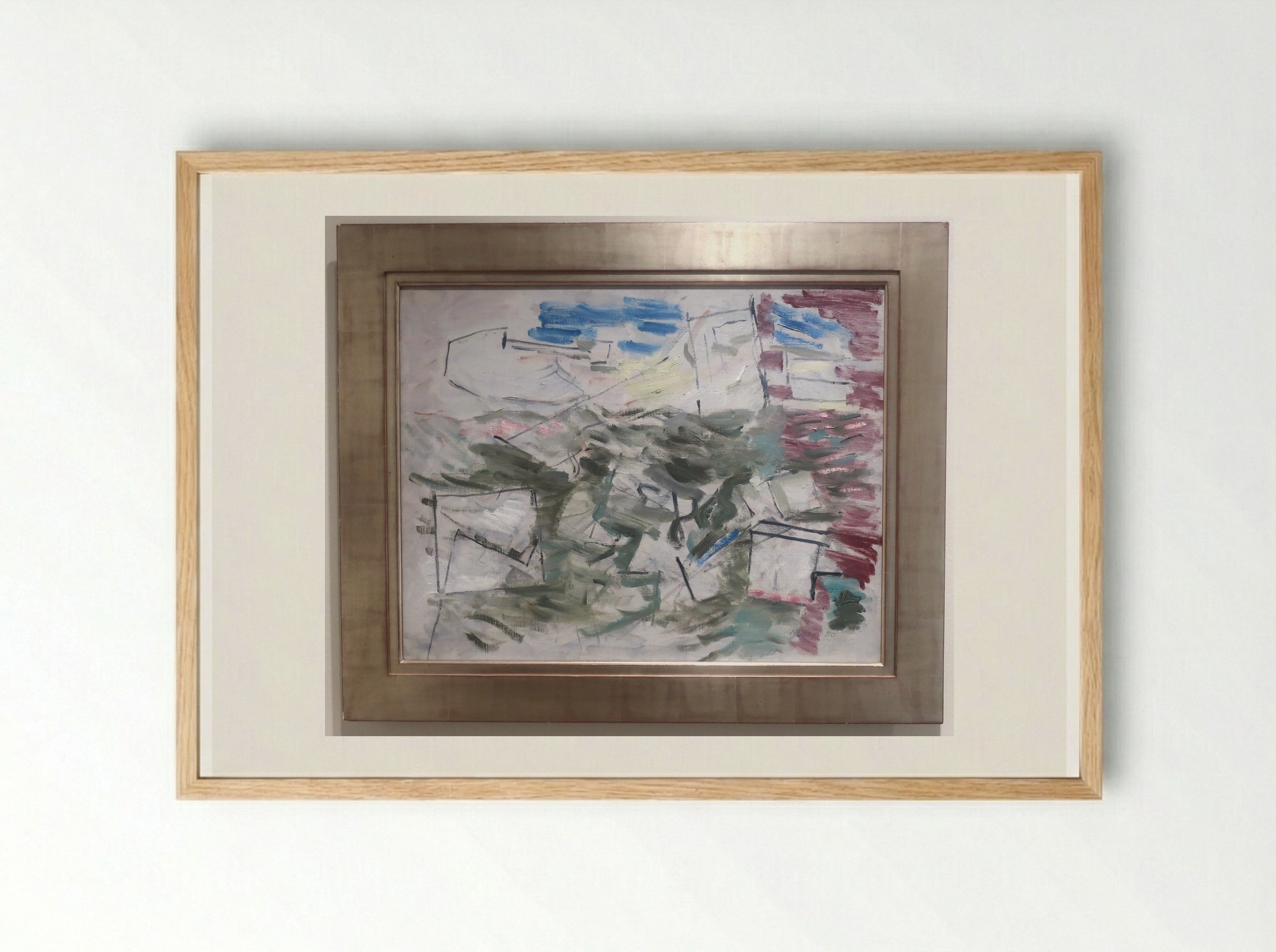 Movement in Red - John Marin - Framed Print Wood