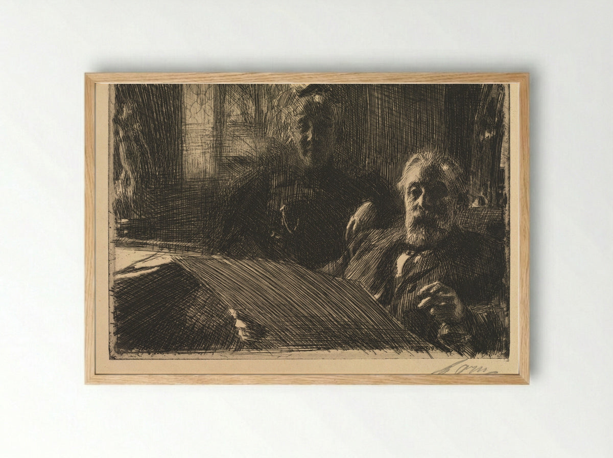 Mr. and Mrs. Fürstenberg - Anders Zorn - Framed Print Wood