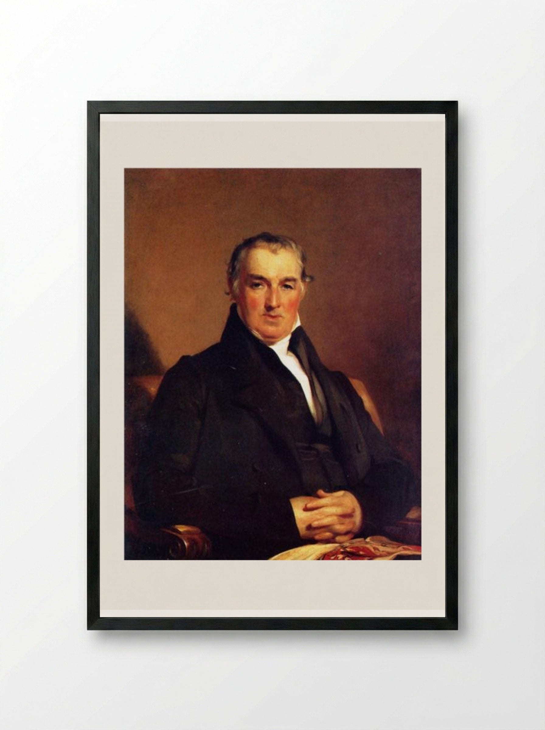 Mr. Samuel Henderson - Thomas Sully - Framed Print Black
