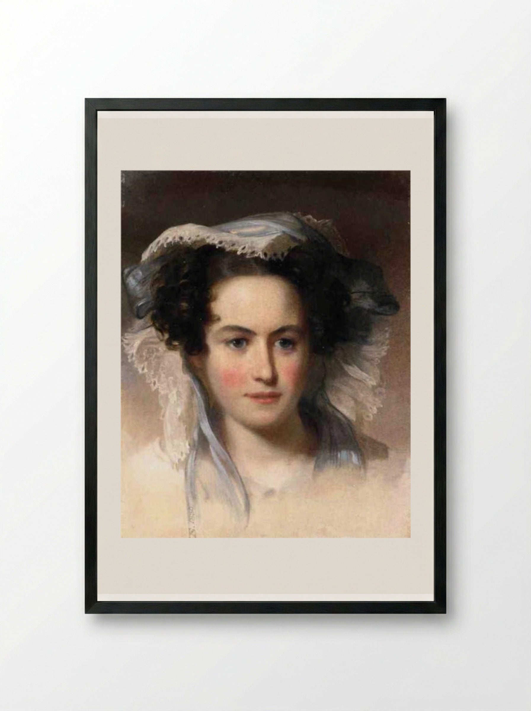 Mrs. C. Ford - Thomas Sully - Framed Print Black