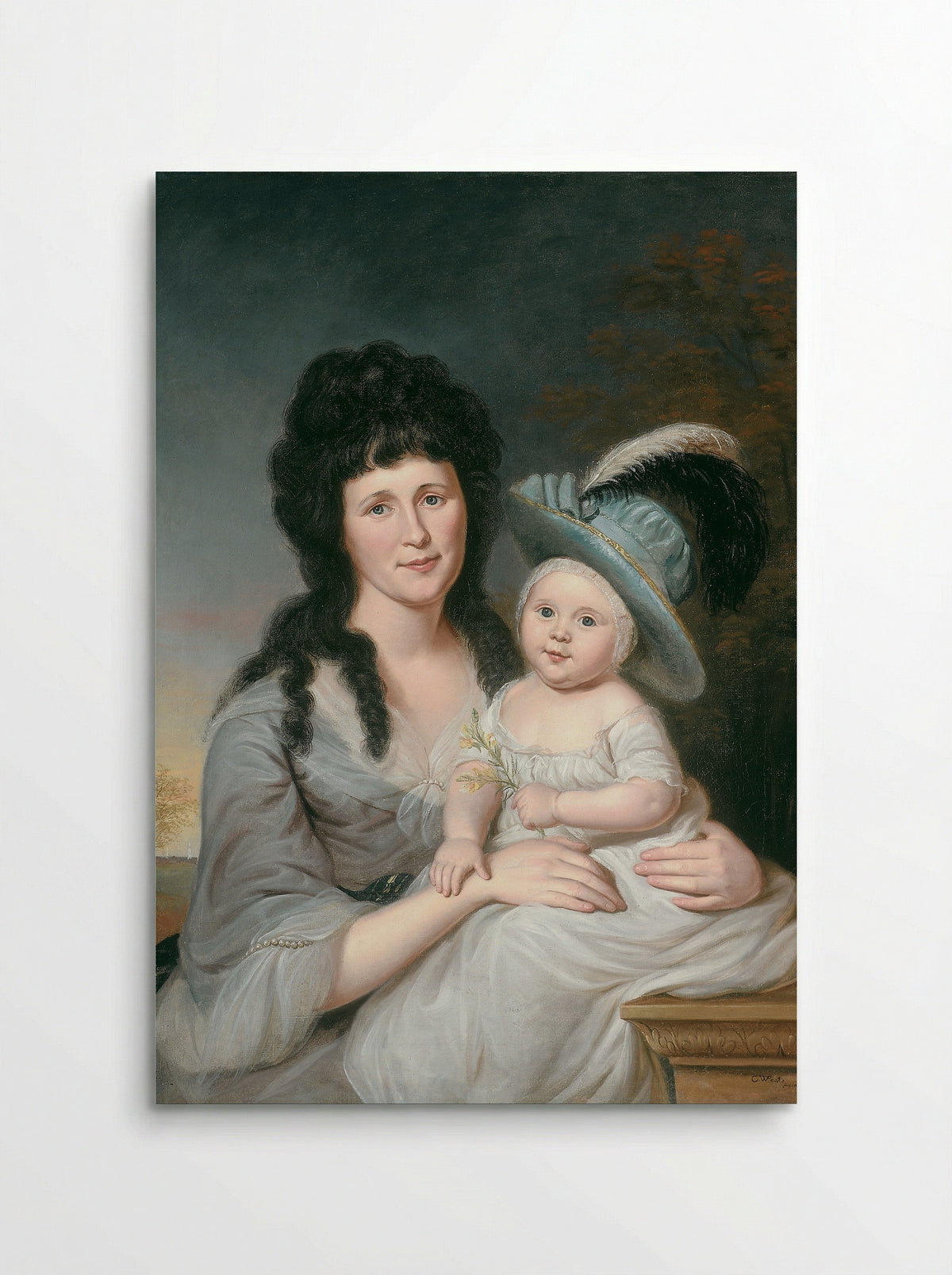 Mrs. John Nicholson (Hannah Duncan) and John Nicholson, Jr. - Charles Willson Peale - Poster
