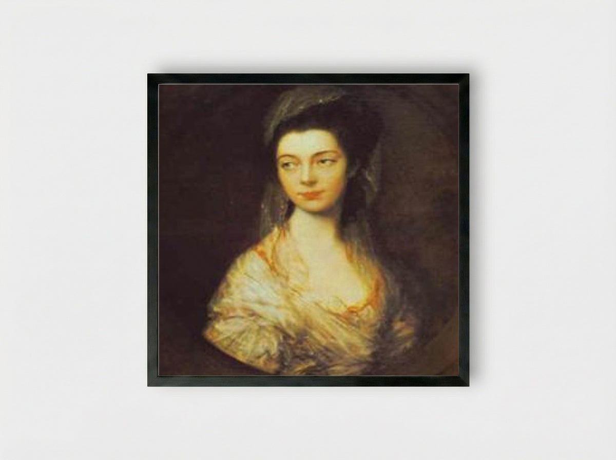 Mrs. Christopher Horton, later Anne, Duchess of Cumberland - Thomas Gainsborough - Framed Print Black