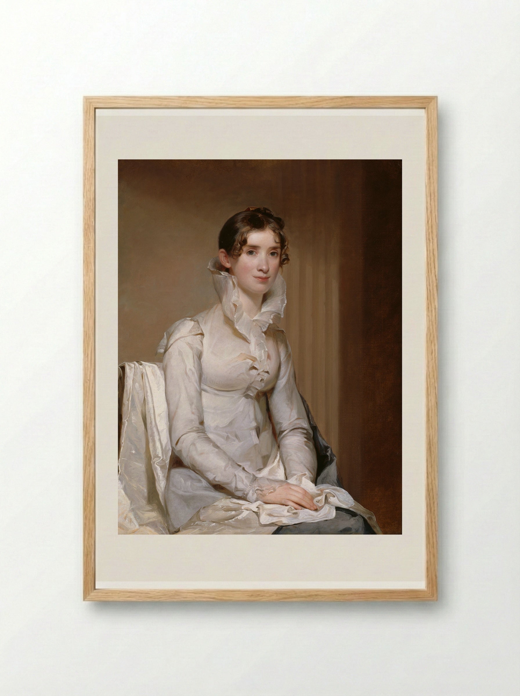 Mrs. Klapp (Anna Milnor) - Thomas Sully - Framed Print Wood