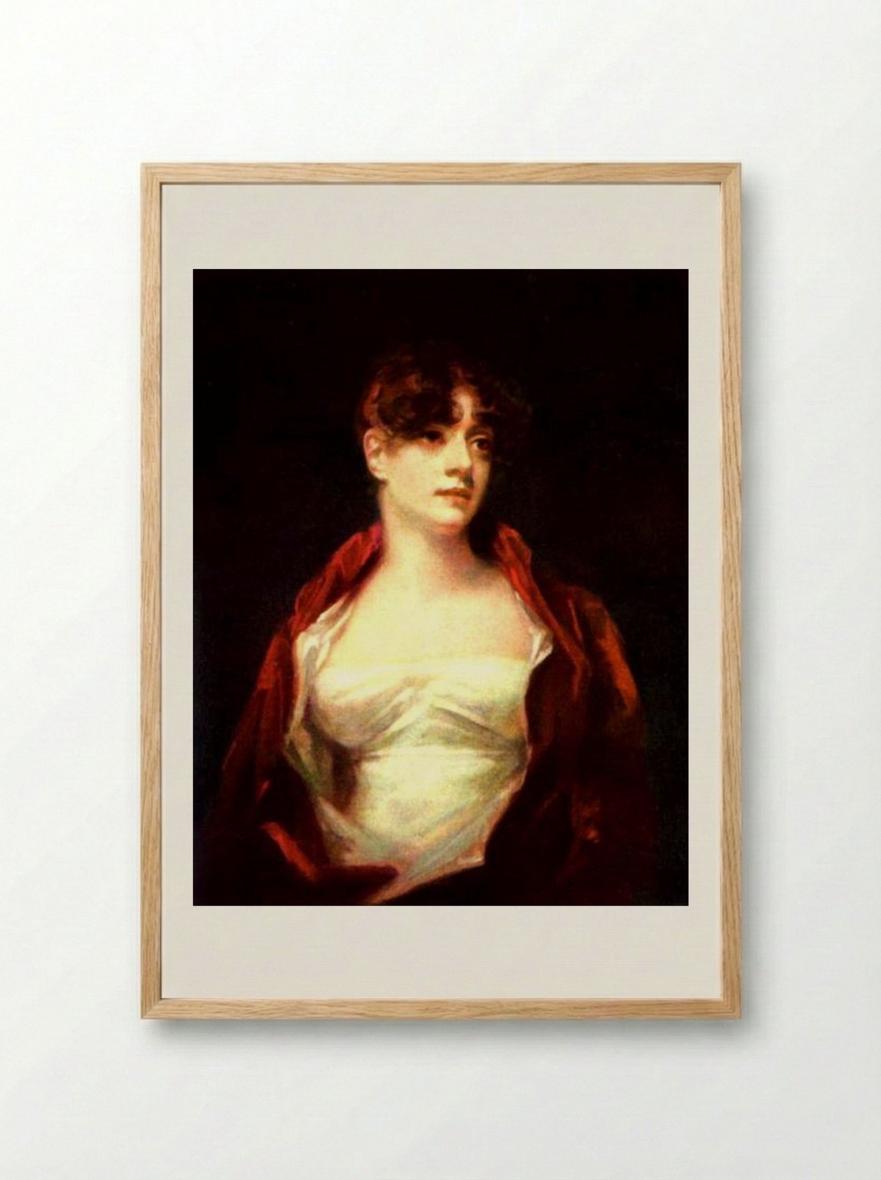 Mrs. Scott Moncrieff - Henry Raeburn - Framed Print Wood