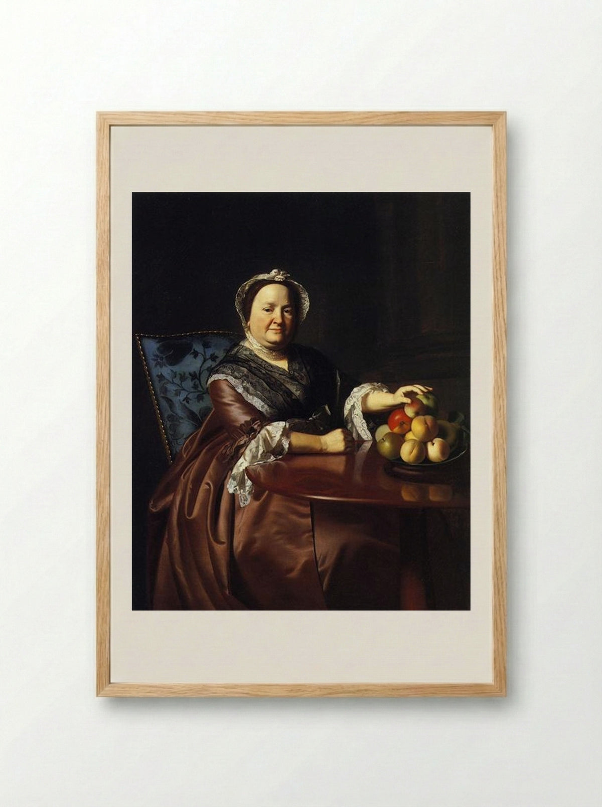 Mrs. Ezekiel Goldthwait (Elizabeth Lewis) - John Singleton Copley - Framed Print Wood