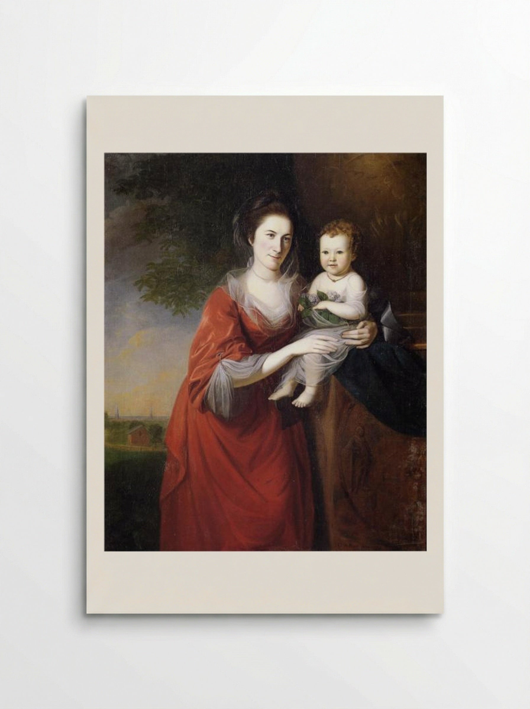 Mrs. John Dickenson and Her Daughter - Charles Willson Peale - Poster
