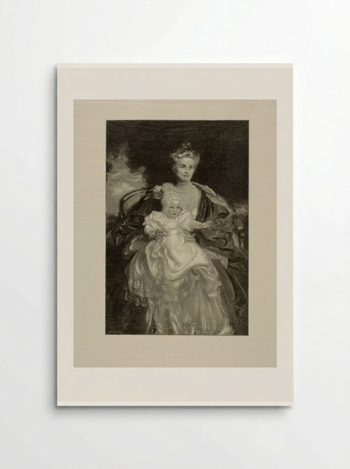 Mrs. Phipps and Her Grandchild - Timothy Cole - Poster