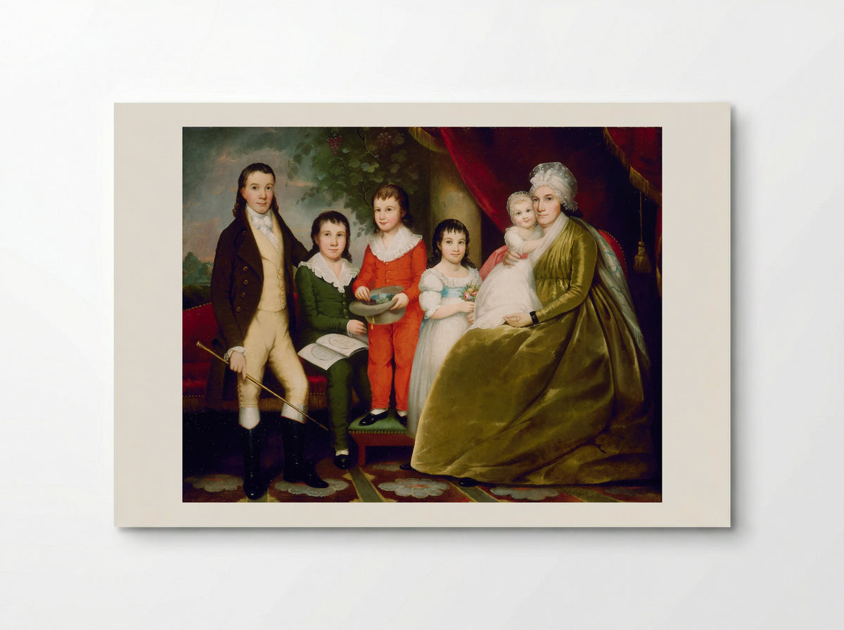 Mrs. Noah Smith and Family - Ezra Ames - Poster