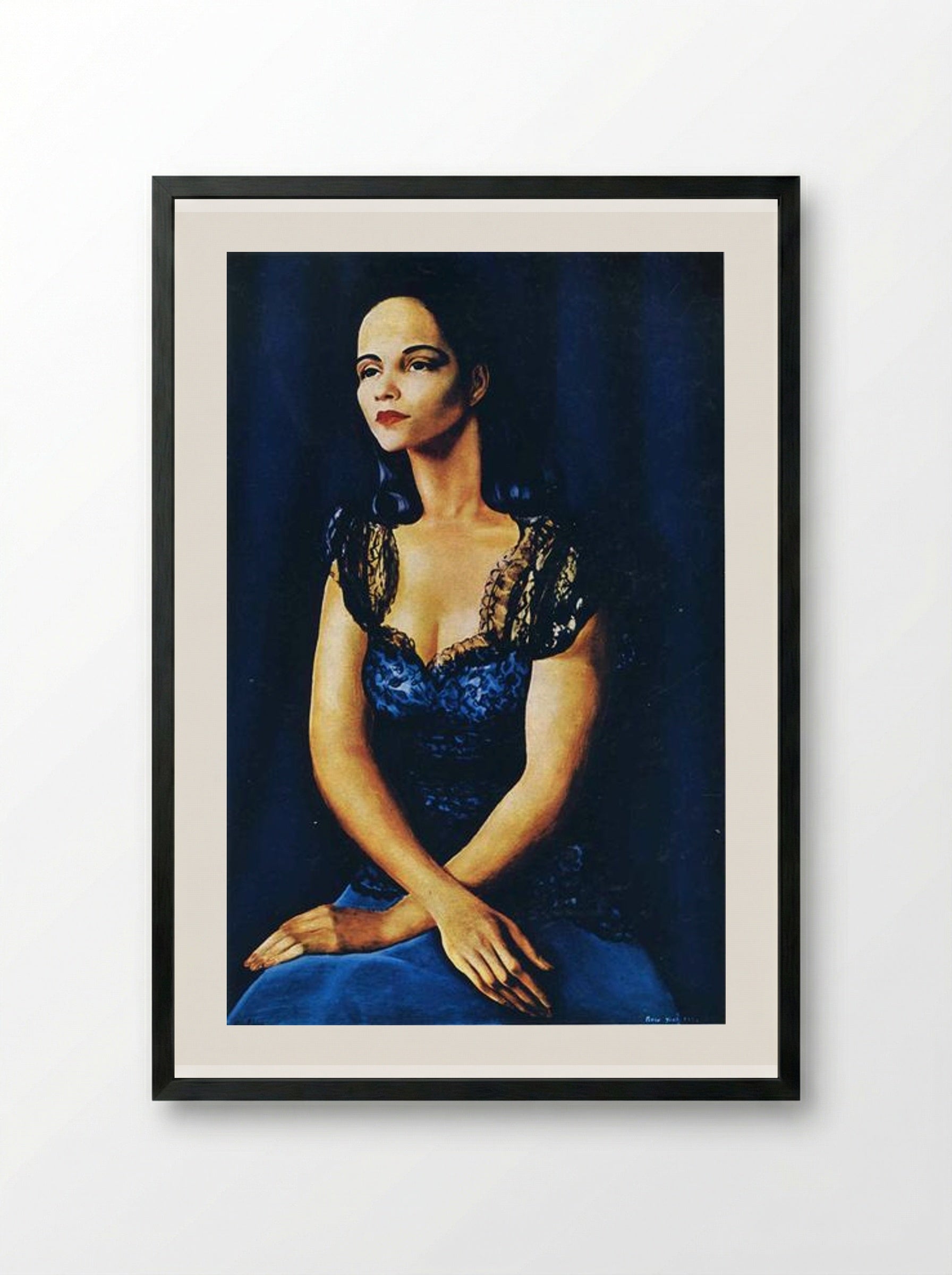Ms B. Dunn - Moïse Kisling - Framed Print Black