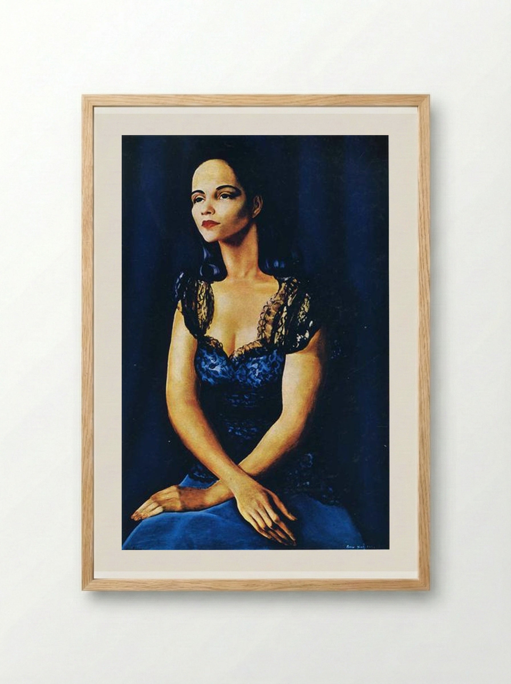 Ms B. Dunn - Moïse Kisling - Framed Print Wood
