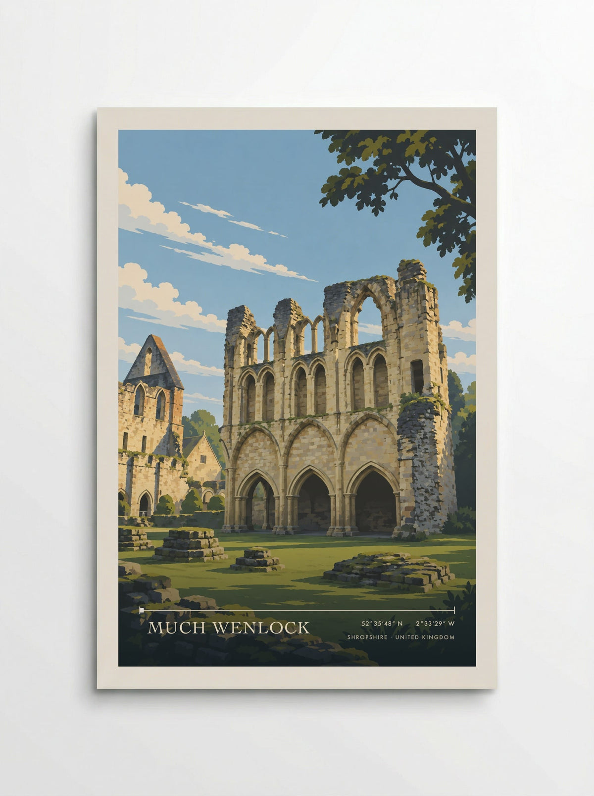 Much Wenlock, Shropshire | Travel Poster - Poster