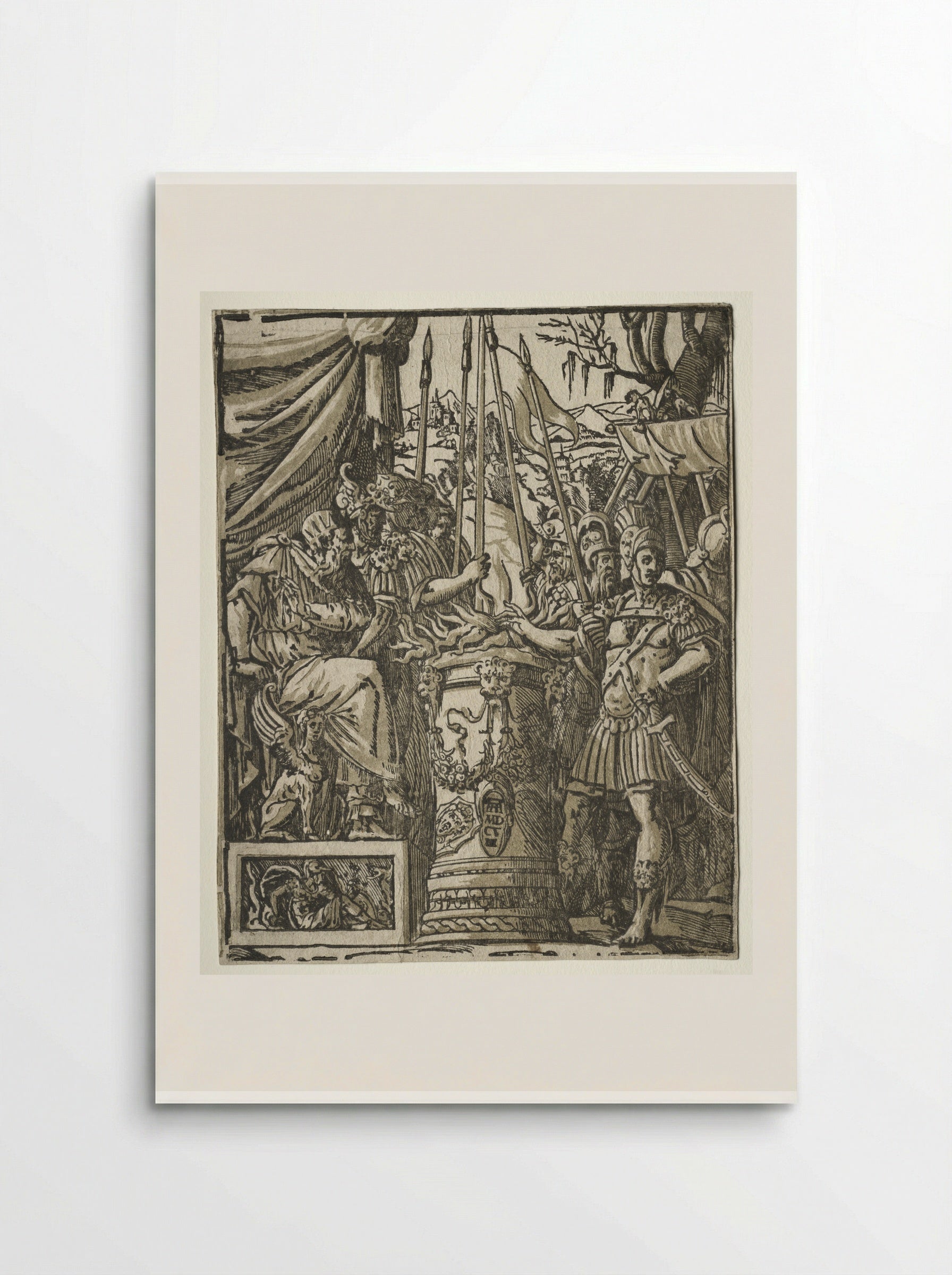 Mucius Scaevola - Andrea Andreani - Poster