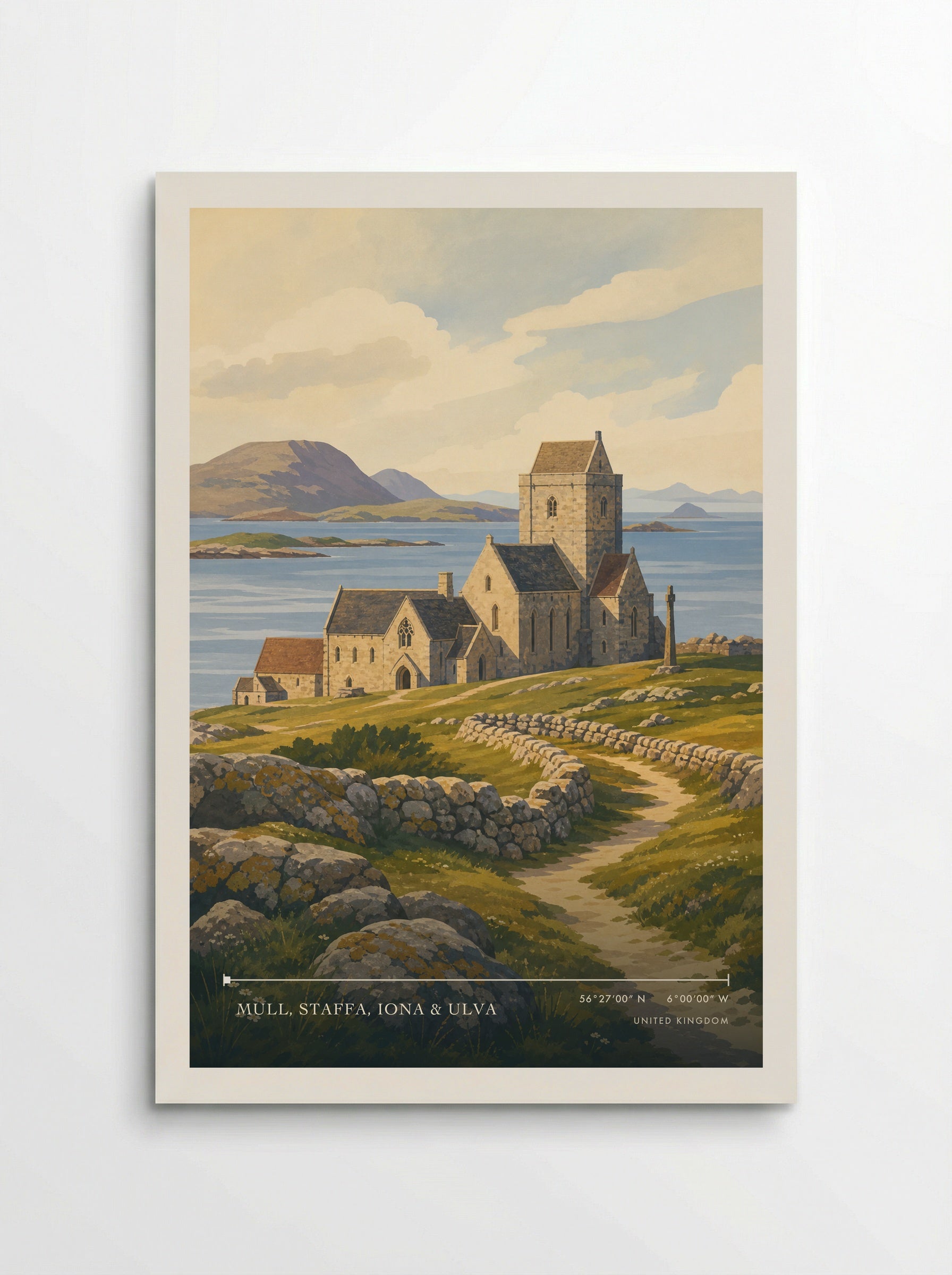 Mull, Staffa, Iona & Ulva United Kingdom Travel Poster - Poster