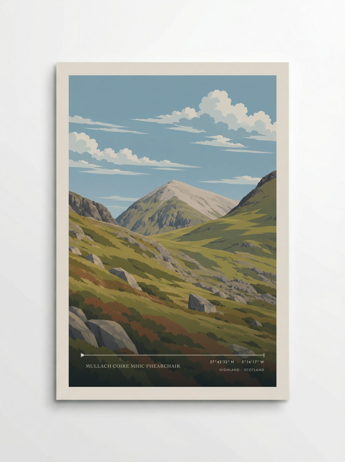 Mullach Coire Mhic Fhearchair, Highland | Travel Poster - Poster