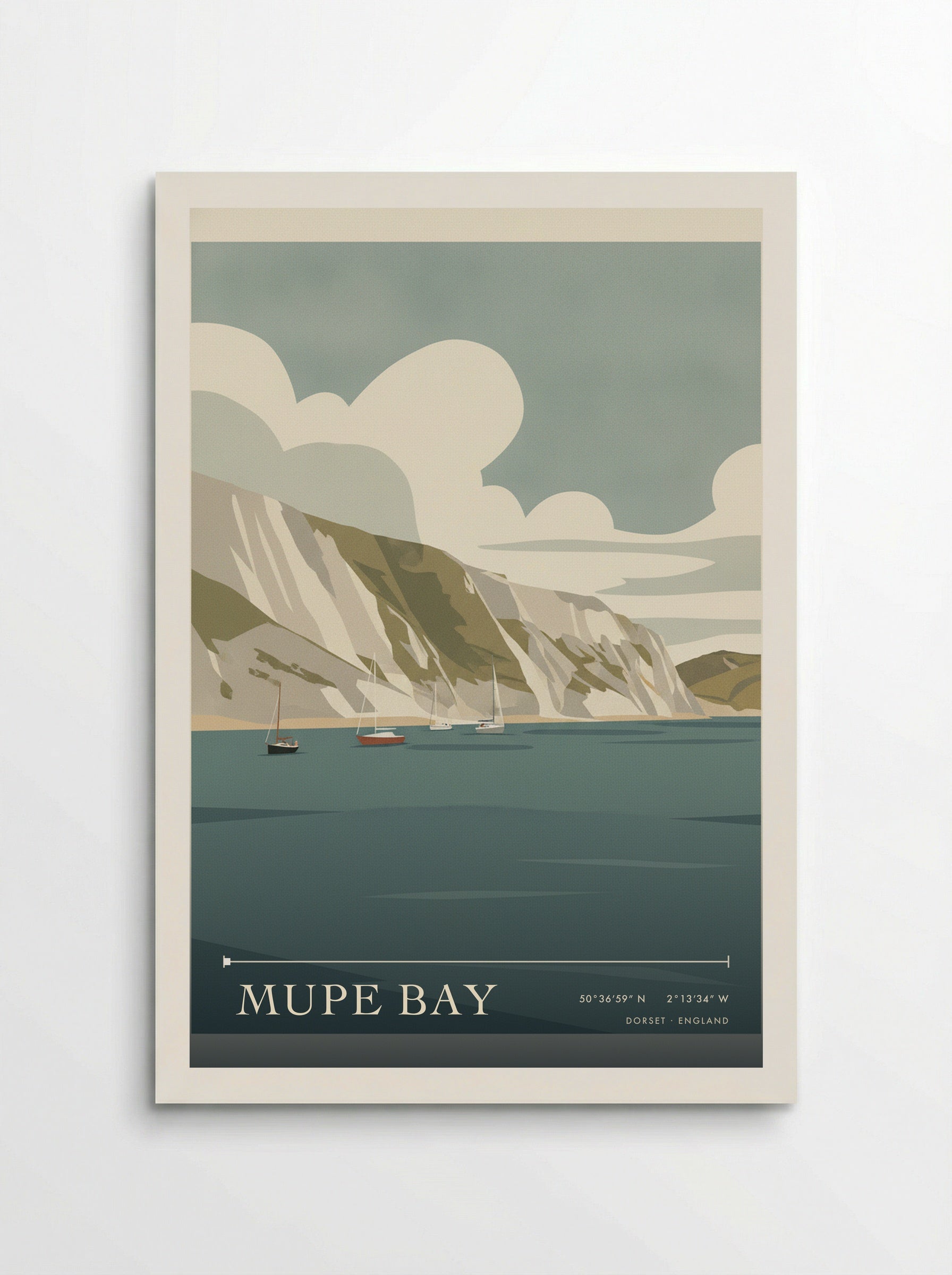 Mupe Bay Dorset England Travel Poster - Poster