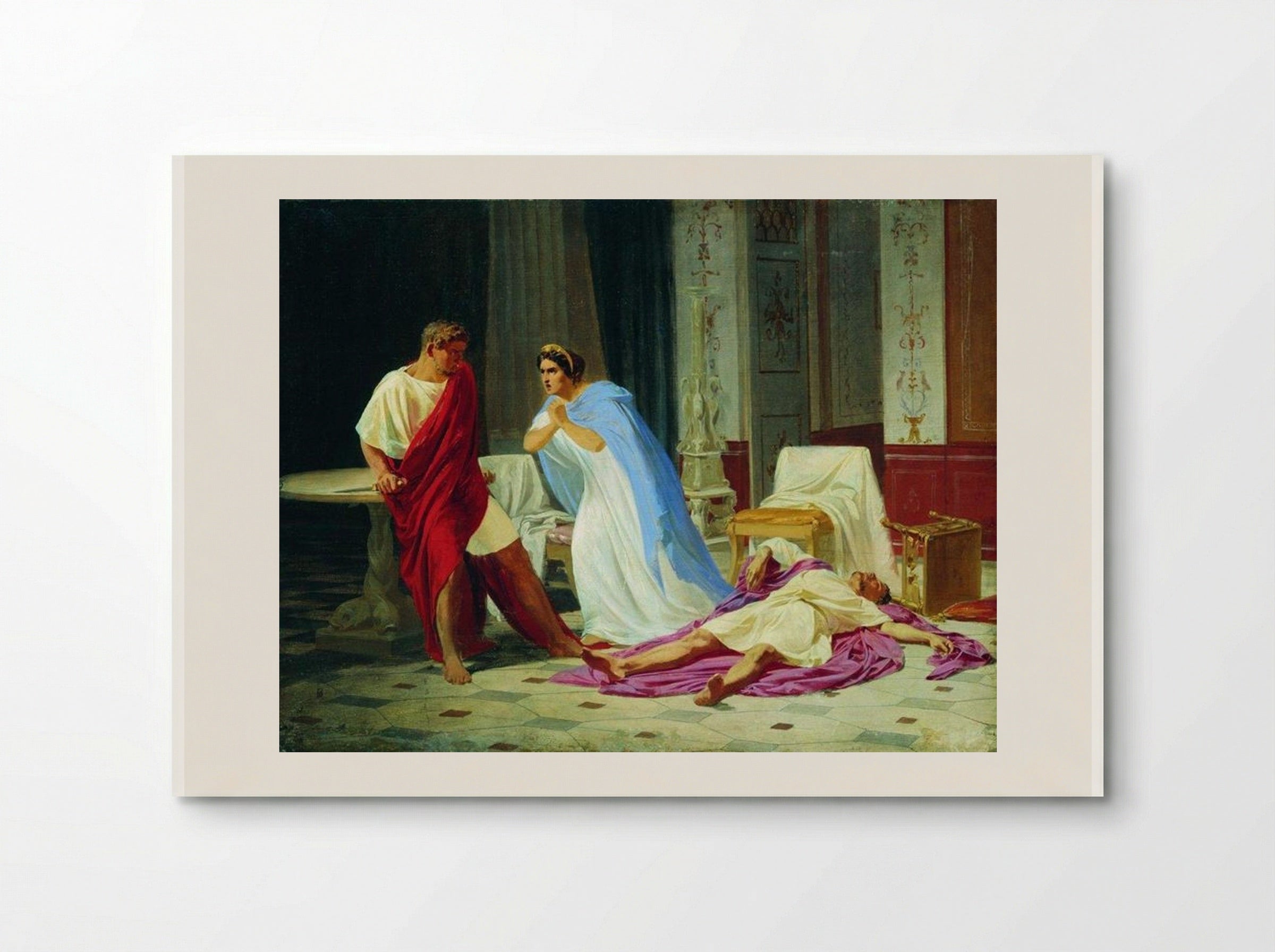 Murder Scene (Ancient Roman Interior) - Fyodor Bronnikov - Poster