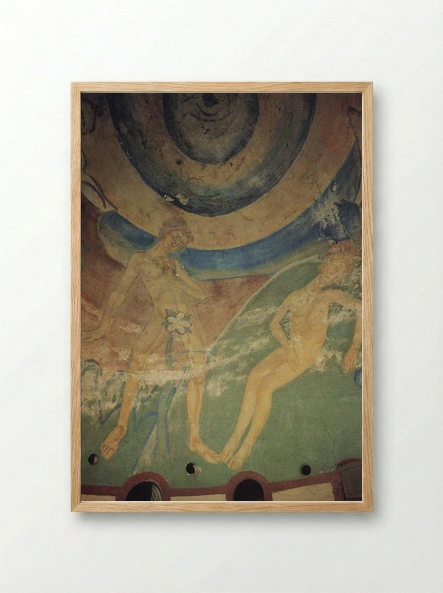 Murder of Abel by Cain - Kuzma Petrov-Vodkin - Framed Print Wood