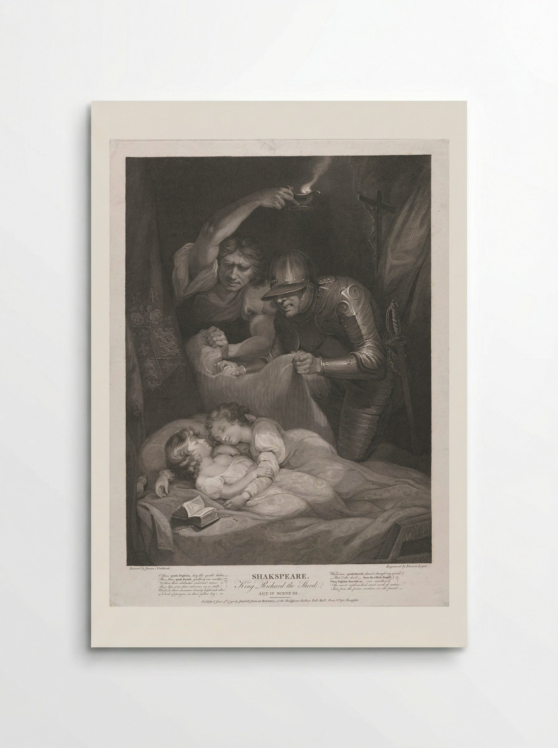 Murder of the Princes in the Tower - Francis Legat - Poster