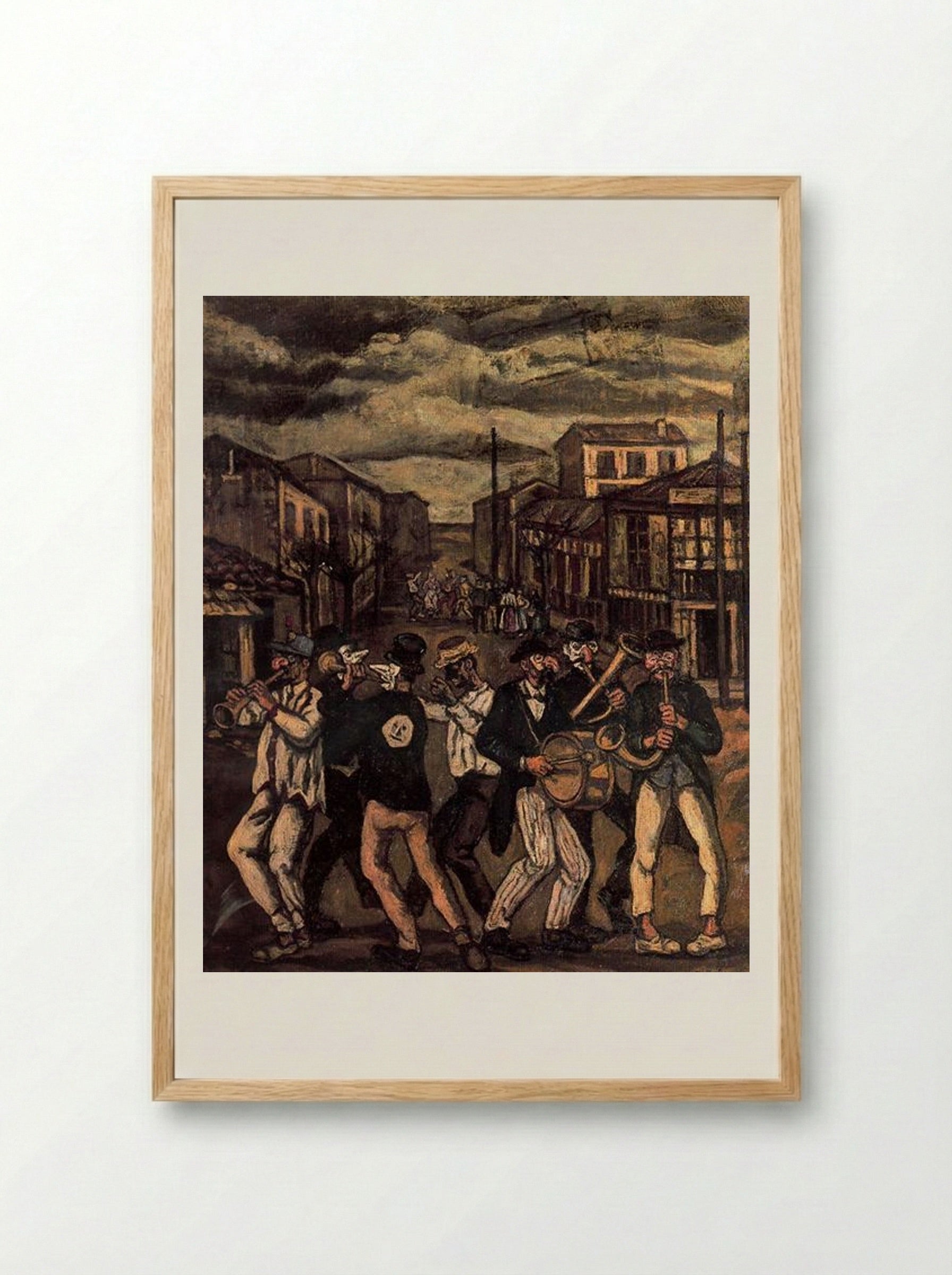 Murga en Cádiz - José Gutiérrez Solana - Framed Print Wood