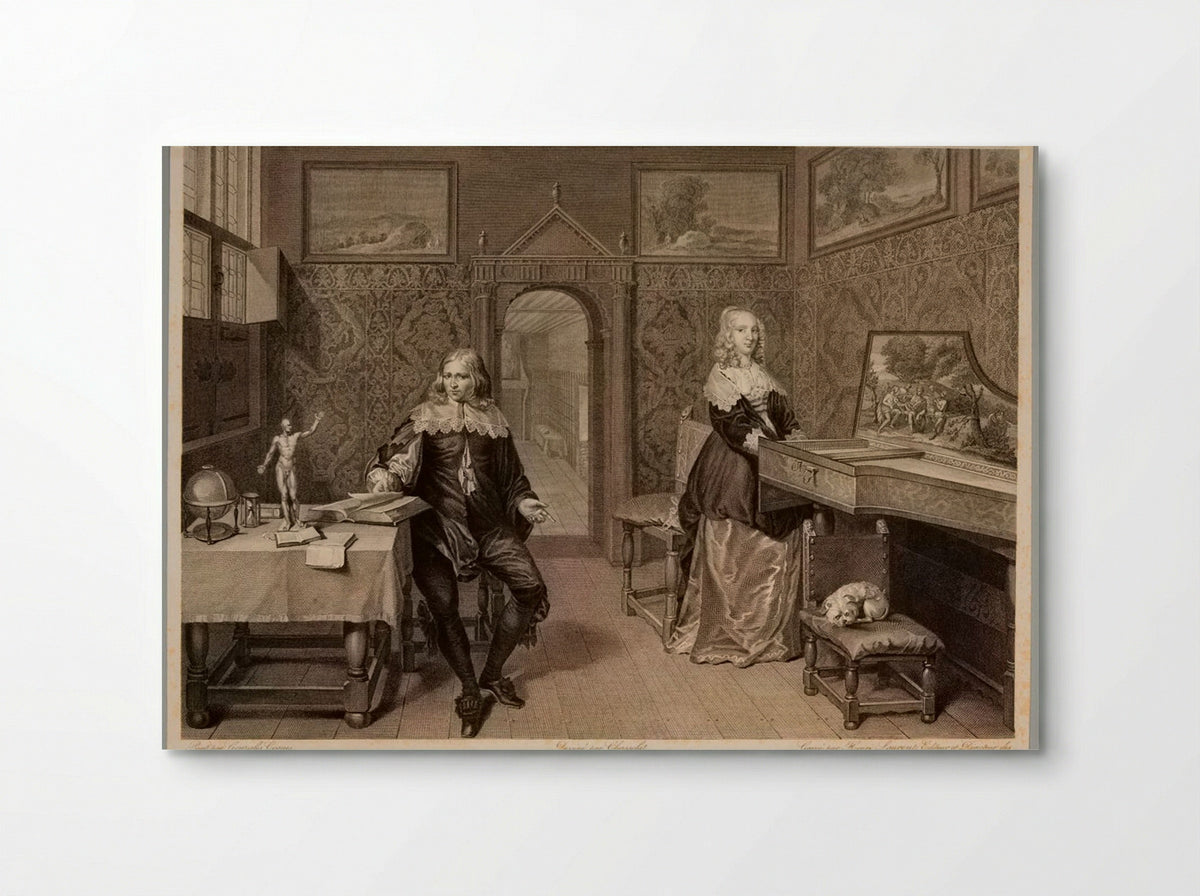 Music Lesson - Pierre Louis Henri Laurent - Poster