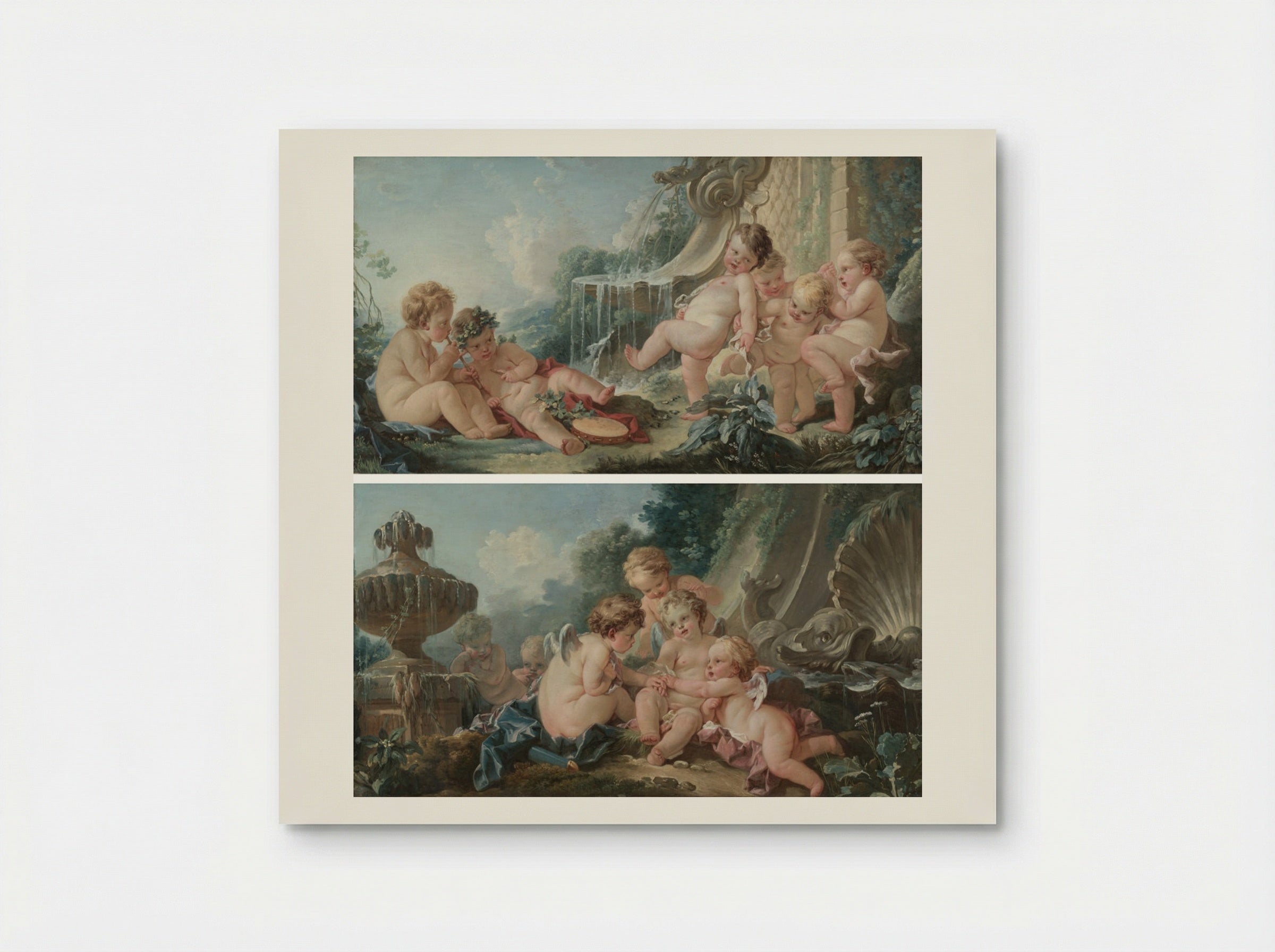 Music and Dance and Cupids in Conspiracy - François Boucher - Poster