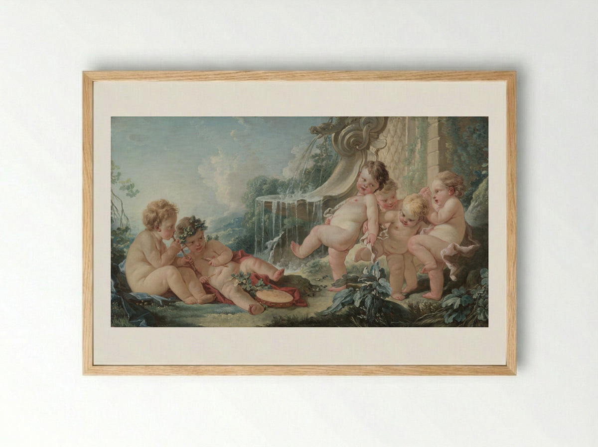 Music and Dance - François Boucher - Framed Print Wood