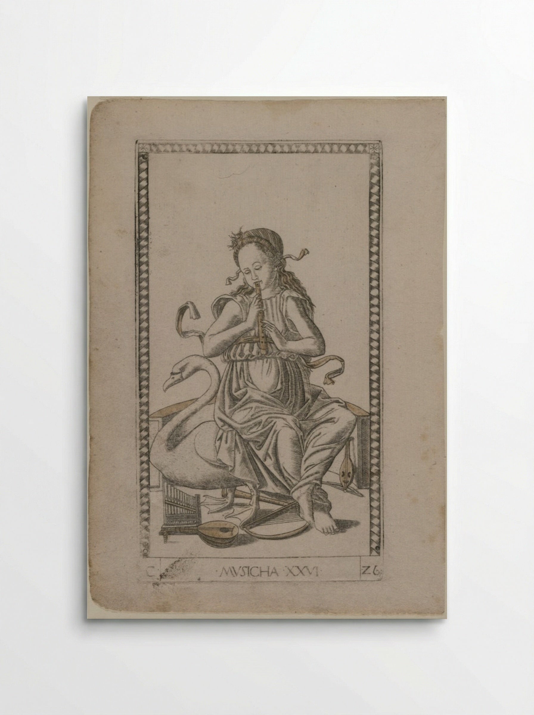 Music (from the Tarocchi, series C: Liberal Arts, #26) - Master of the E-Series Tarocchi - Poster