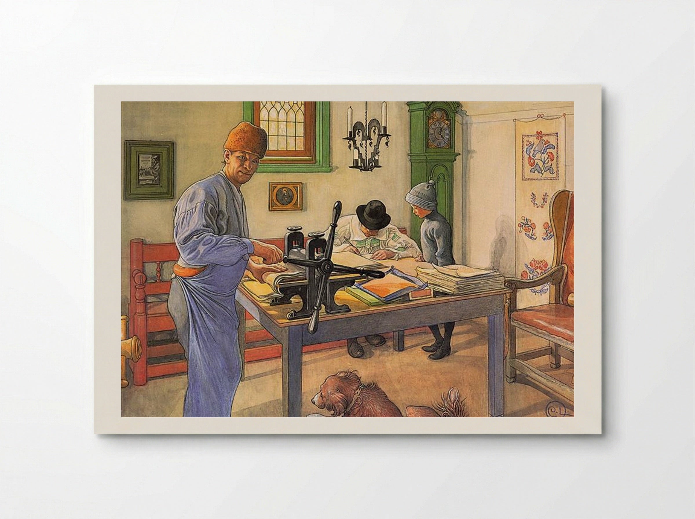 My Acid Workshop (Where I do my Etching) - Carl Larsson - Poster