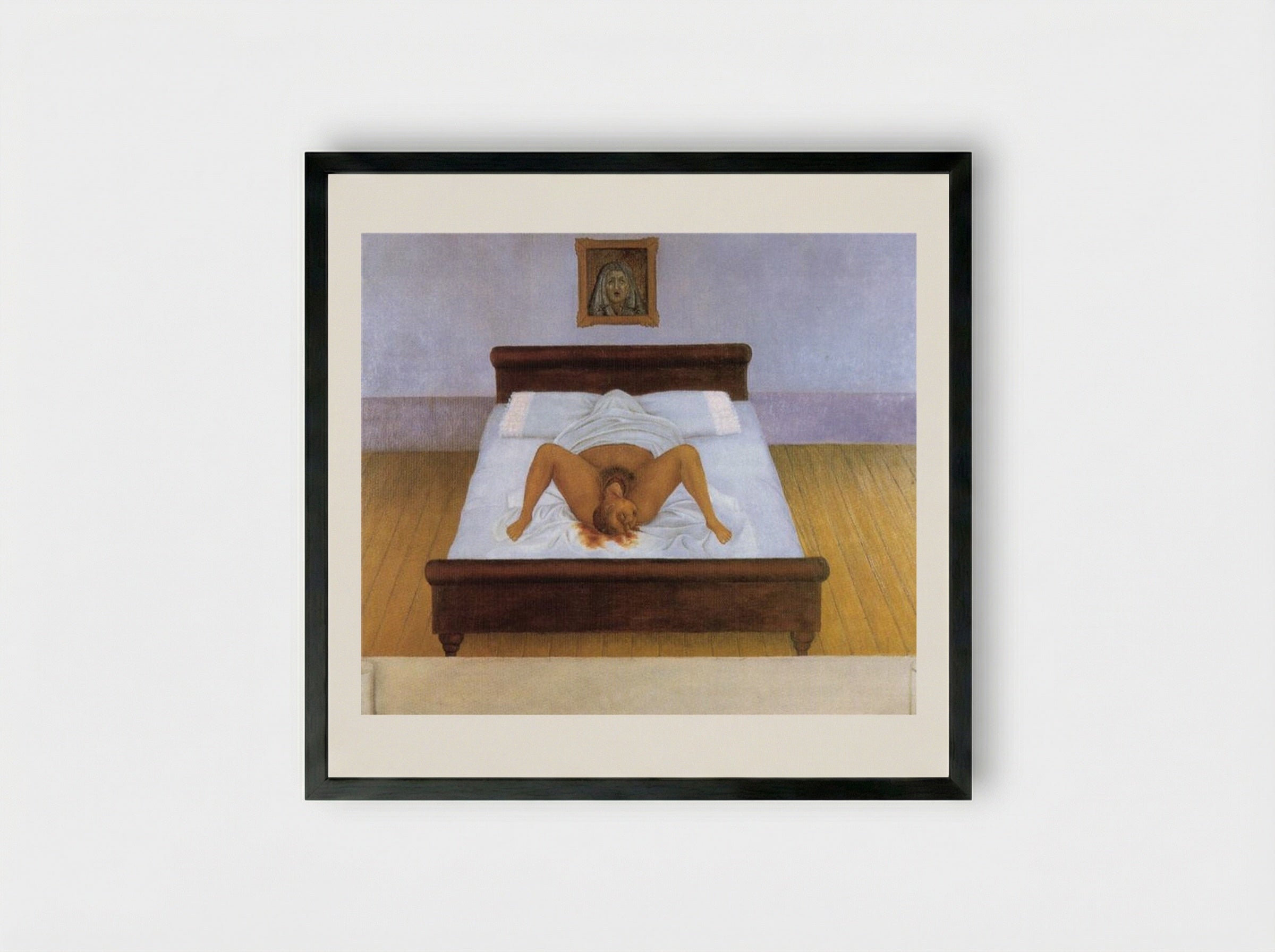 My Birth - Frida Kahlo - Framed Print Black