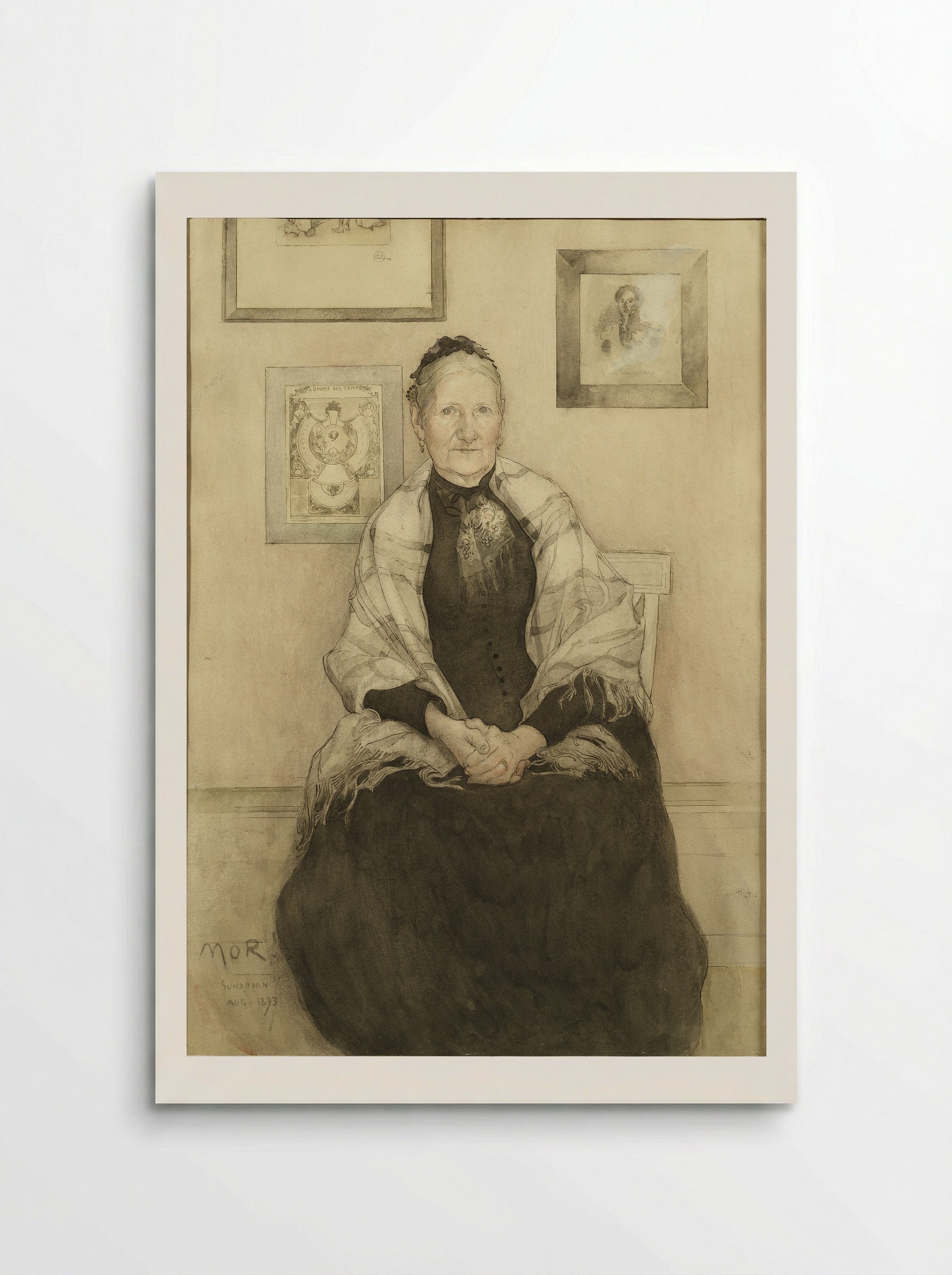 My Mother - Carl Larsson - Poster