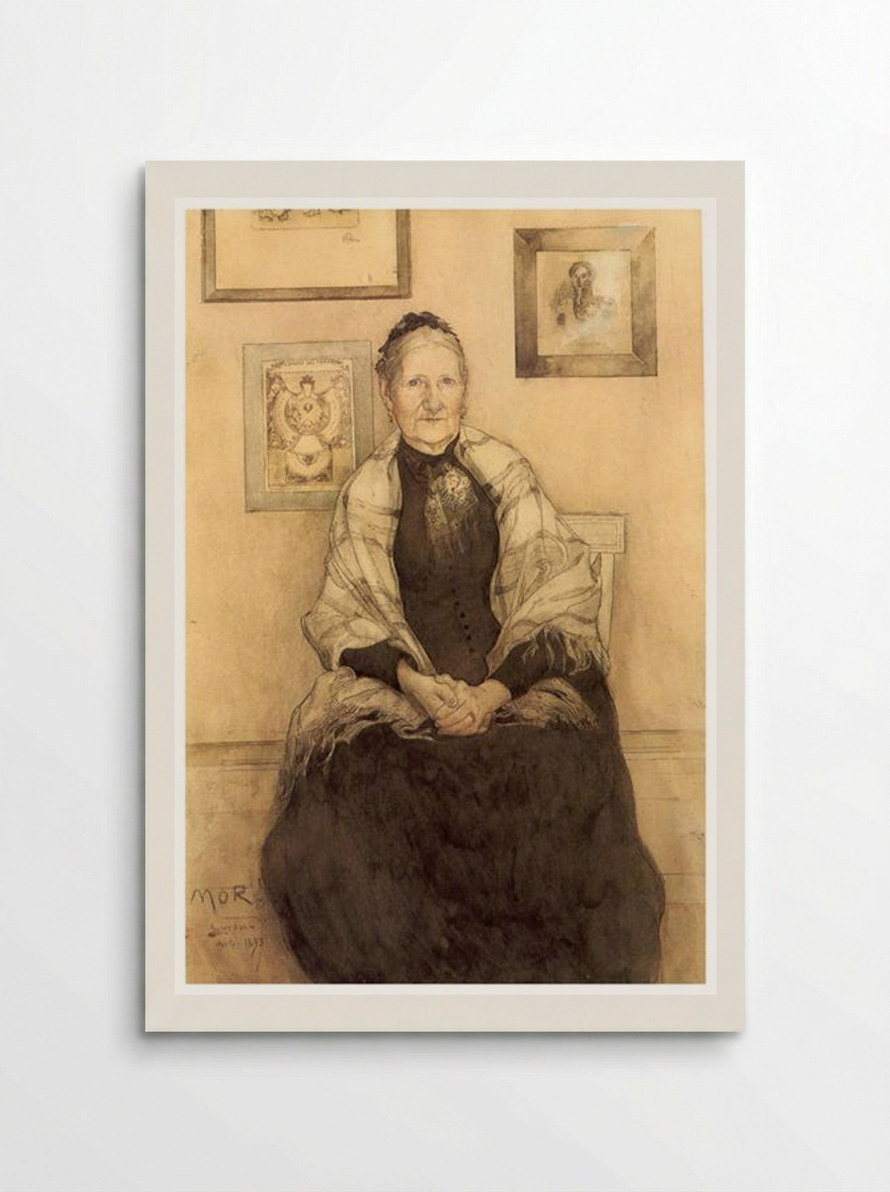 My Mother - Carl Larsson - Poster