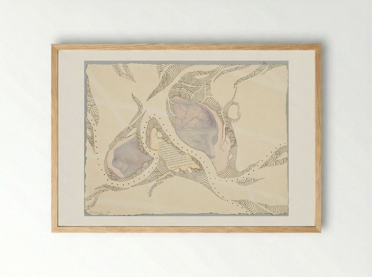 My Personal Atlas - Abby Leigh - Framed Print Wood
