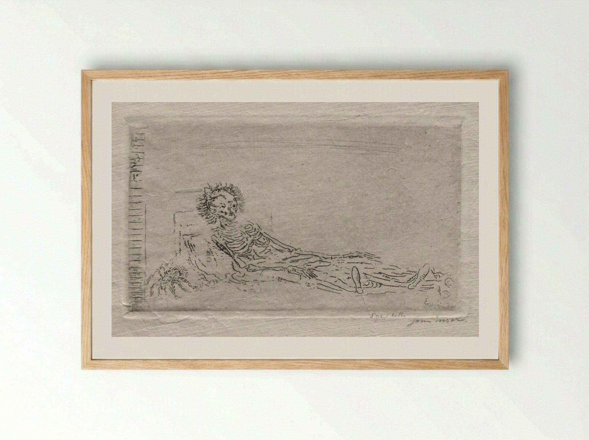 My Portrait in the Year 1960 - James Ensor - Framed Print Wood