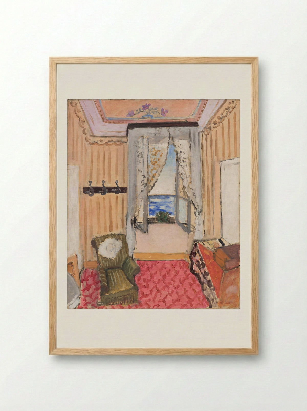 My Room at the Beau-Rivage - Henri Matisse - Framed Print Wood