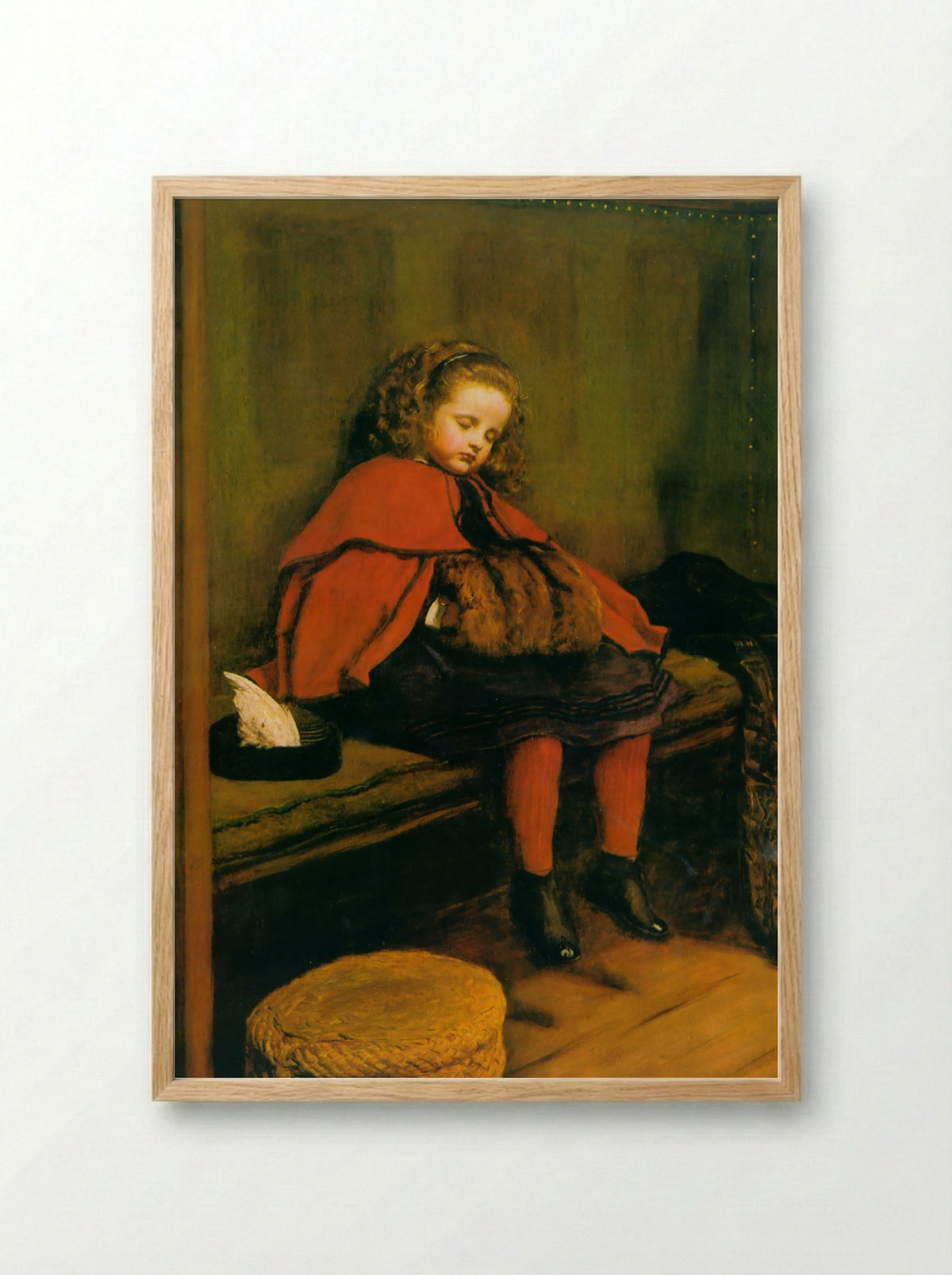 My Second Sermon - John Everett Millais - Framed Print Wood