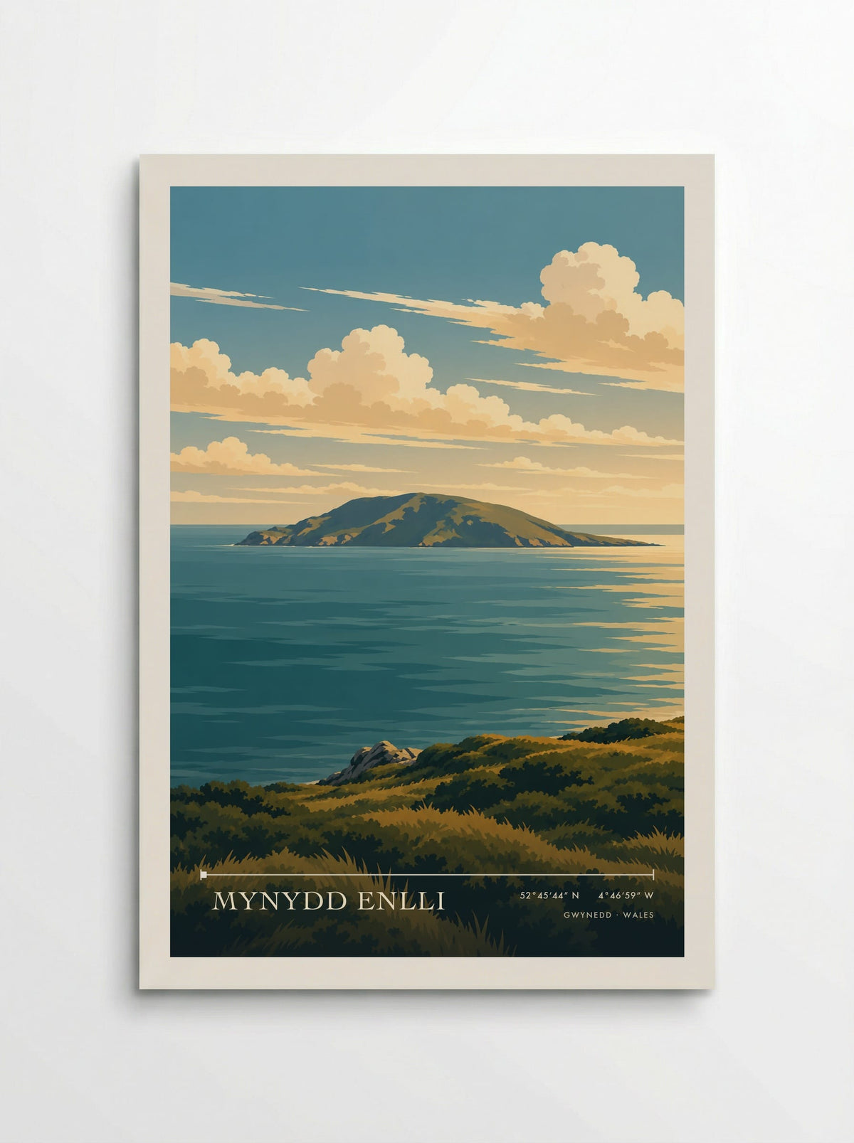 Mynydd Enlli, Gwynedd | Travel Poster - Poster