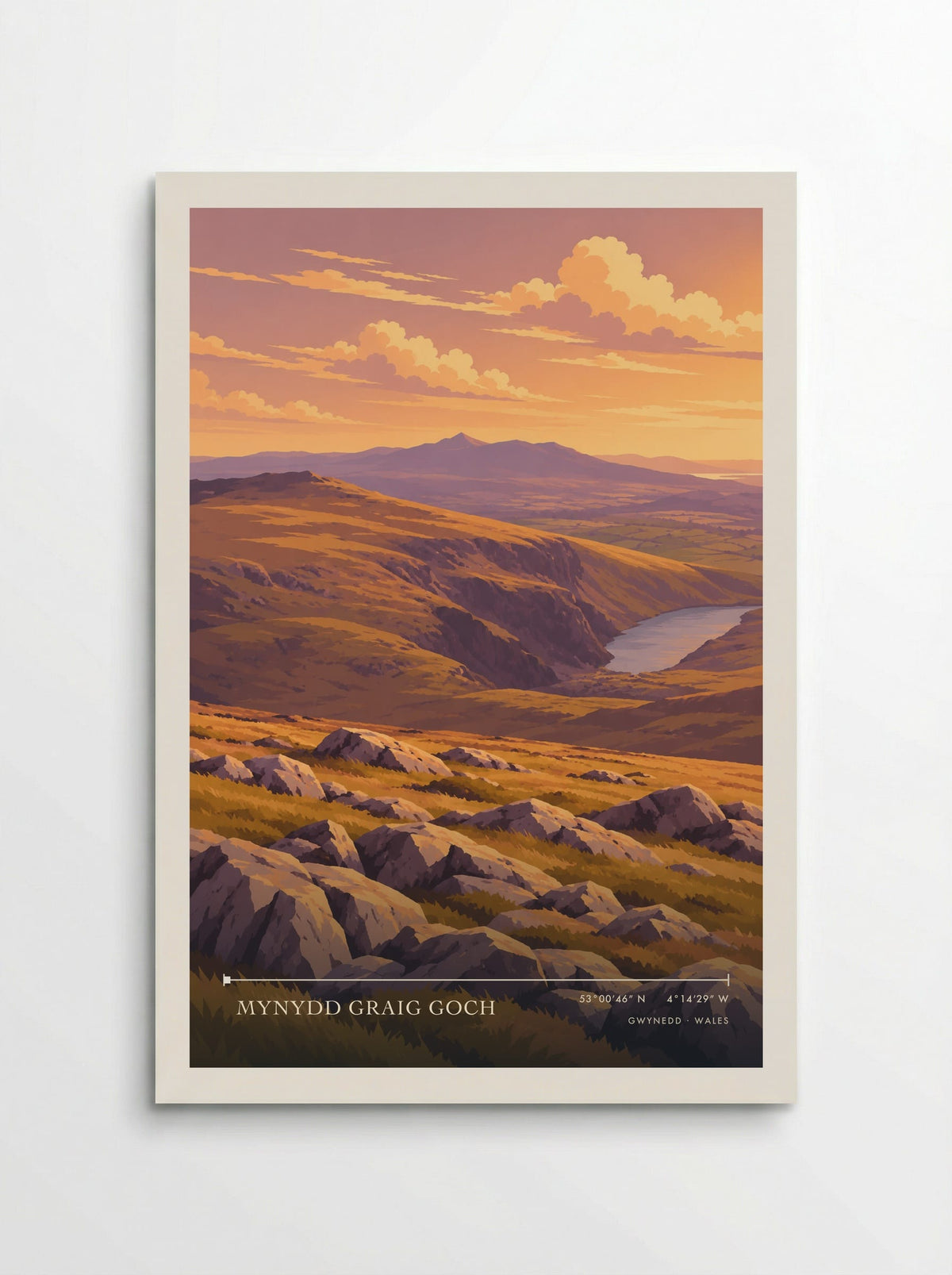 Mynydd Graig Goch, Gwynedd | Travel Poster - Poster